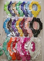 Patchs brodés de fleurs en strass de haute qualité, thermocollants, pour accessoires vestimentaires africains DIY