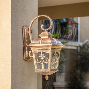 Retro Bronze Outdoor <b>Wall</b> Lamp <b>LED</b> Aluminum Glass 3500K Warm <b>Light</b> IP65 Rated 10-Year Warranty <b>Dimmable</b> for Garden Porch - Product Image 5