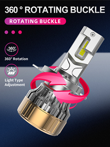 จิคู R12 หลอดไฟหน้ารถยนต์ LED H4 H7 H11 9004 9005 9012 รถยนต์ 6000K การกระจายความร้อนรุ่นอัพเกรดใหม่ - Product Image 5