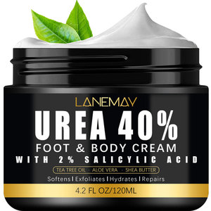 Removedor de callos hidratante profundo de etiqueta privada, <span class=keywords><strong>crema</strong></span> de <span class=keywords><strong>urea</strong></span> 40% para pies, manos y cuerpo para pies más ácido salicílico 2% ácido hialurónico - Product Image 1