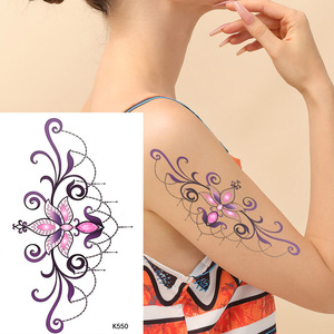Usine OEM Autocollants de <span class=keywords><strong>Tatouage</strong></span> de Transfert Temporaire pour Animaux Peinture Colorée Coupe Fleurs Style Corps Bras <span class=keywords><strong>Faux</strong></span> <span class=keywords><strong>Tatouage</strong></span> Temporaire - Product Image 1