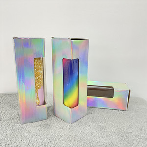 Nueva caja de exhibición de vaso de paquete de ventas de Terminal holográfica al por mayor para vaso recto delgado de 20 oz o 30 oz - Product Image 6