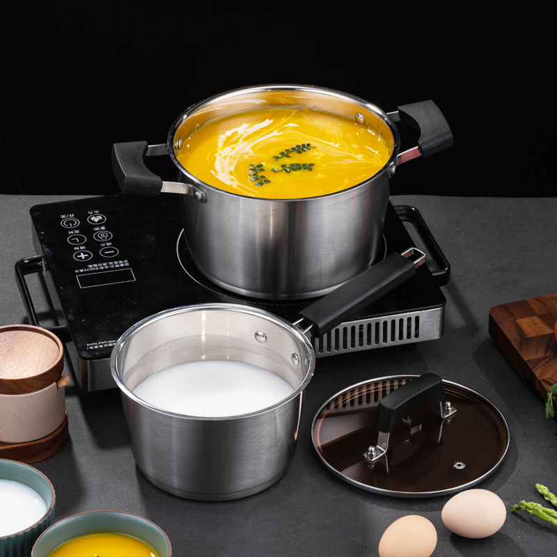 High Quality Non-Stick Stainless Steel Cooking Pot Set Modern Design in Different Sizes Green Large Pots High Quality Material · image 6