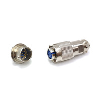 Connecteurs circulaires industriels YS1-14, fiches et prises d'aviation mâles/femelles à 2-7 broches, à clipser sur coque arrière métallique