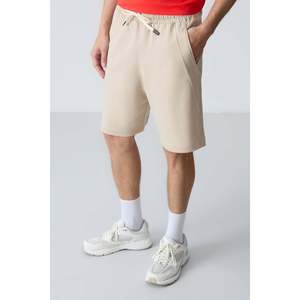 Shorts pour homme en coton beige, épais, doux, texturé, coupe standard, basique - 81278 - Beige - Product Image 2