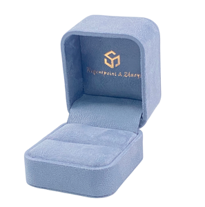 Boîte à bijoux de luxe Velours daim de haute qualité Boîte à bijoux en gros Boîte à bagues - Product Image 1