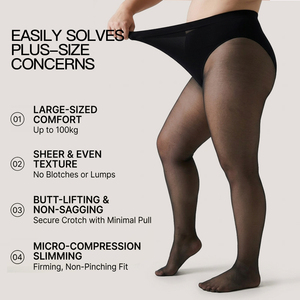 Collants noirs <span class=keywords><strong>grande</strong></span> <span class=keywords><strong>taille</strong></span> avec couture arrière, légère compression, <span class=keywords><strong>taille</strong></span> haute, opaques, effet lingerie - Product Image 2
