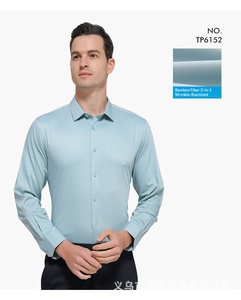 Camisas de Manga Larga para Hombre, Personalizables, Resistentes a las Arrugas, de Fibra de Bambú, Sin <span class=keywords><strong>Planchado</strong></span>, Impermeables, al por Mayor - Product Image 3