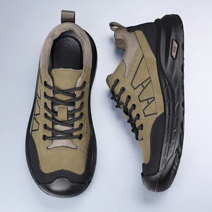 Zapatos de Senderismo para Hombre, Punta Redonda, Parte Superior de Malla, Suela de Goma, Entresuela EVA Anticolisión, para Todas las Estaciones, Uso en Viajes al Aire Libre - Product Image 2