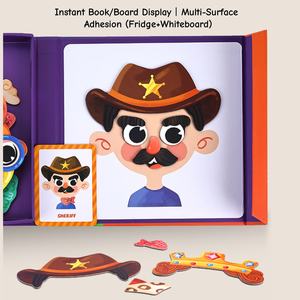 ชุดแต่งตัวตุ๊กตาแม่เหล็กสำหรับเด็กชายหญิงชุดเล่นบทบาทสมมติสำหรับเกมจับคู่ตัวช่วยในการประกอบอาชีพเจ้าหญิง - Product Image 4