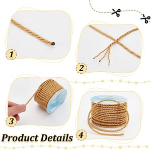 Xoắn dây dệt Xoắn Polyester Xoắn Dây Xoắn bông satin xoắn dây lụa - Product Image 6