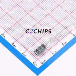Condensador Electrolítico de Aluminio de Orificio Pasante KS476M010C07RR0VH2FP0, Orificio Pasante, D4xL7mm 47uF 20% 10V 1.5mm - Product Image 1