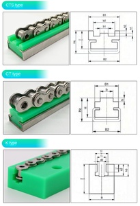 Perfil Plástico de Alta Resistência à Temperatura, Faixa de Desgaste em Polietileno UHMWPE, Guia de Corrente - Product Image 5