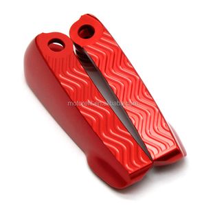 Motorefit ที่หุ้มแป้นเหยียบด้านหลังมอเตอร์ไซค์ซ้ายและขวาสำหรับ <span class=keywords><strong>Vespa</strong></span> GTS <span class=keywords><strong>GTV</strong></span> 60 <span class=keywords><strong>125</strong></span> 200 250 300ที่วางเท้า300ie - Product Image 5