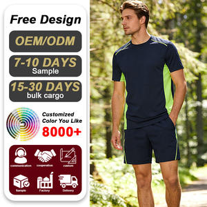 Completo Sportivo Casual da Uomo di Tendenza Estate 2025: T-shirt Oversize Traspirante a Maniche Corte e <span class=keywords><strong>Pantaloncini</strong></span> Larghi - Product Image 3