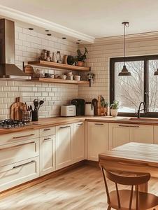 Mobili da <span class=keywords><strong>Cucina</strong></span> Rustici in Legno Grezzo più Venduti Set di Armadietti Ecologici in Legno con Finitura Atossica per Cucine Stile Rustico - Product Image 5