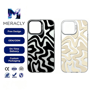 Custodia per telefono IMD con motivo a righe e placcatura alla moda per <span class=keywords><strong>Apple</strong></span> <span class=keywords><strong>iPhone</strong></span> 17Air 16pro 15plus 14 13 12 <span class=keywords><strong>11</strong></span>, <span class=keywords><strong>cover</strong></span> posteriore antiurto - Product Image 1