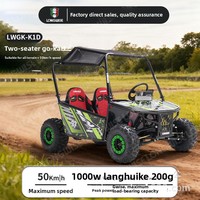 Vehículo de Diversión Interactivo para Trabajo en Equipo Familiar en Zonas Turísticas, con Amortiguación Alta, Protección Solar, Todoterreno, Biplaza, Go-Kart