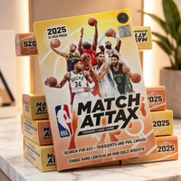 Vente en gros 2025 Match Attax Super Pack Boîte de jeu de cartes à collectionner de sport de basket-ball Cartes à collectionner rares en foil