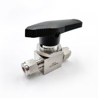 Vanne à bille à trois voies en acier inoxydable 316L Samson PN6.4, vanne de commande hydraulique industrielle haute pression