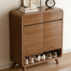 Large-capacity Solid Wood Color <strong>Shoe</strong> <strong>Cabinet</strong> for Home, Entrance <strong>Hallway</strong>, Integrated Storage <strong>Shoe</strong> Rack - Product Image 2