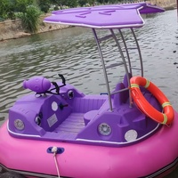 Nouveau 2026 Flotteur gonflable motorisé pour piscine, type voiture tamponneuse, avec moteur électrique, en PVC, bateau tamponneur pour lac, pour le plaisir aquatique familial estival