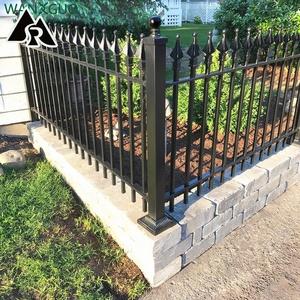 Valla de hierro forjado moderna, Tubo Cuadrado, barandilla con recubrimiento de polvo para villas, jardines, valla de aluminio para jardín - Product Image 5