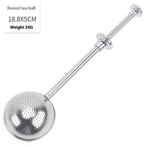 Filtre à thé en forme de boule télescopique en acier inoxydable 304 pour infuser le thé et filtrer le sucre - Product Image 6