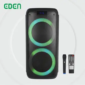 EDEN PartyBox-altavoz Portátil con Bluetooth para fiesta, altavoz potente con luz dinámica, para dj, Aire libre, 100