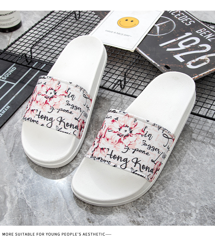Outdoor Beach Shoes Men Non-slip Woman Slippers Couple Bathroom Slides Slippers