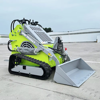 Effizienter Mini-Kompaktlader mit Schneefräse und Garten-Raupenlader mit Schaufeln, Kostenloser Versand für Winter-Hof und Einfahrt