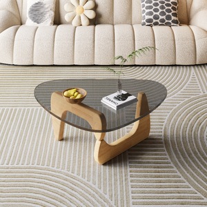 <span class=keywords><strong>Tavolino</strong></span> da Caffè in Stile Nordico <span class=keywords><strong>Moderno</strong></span> Semplice e di Lusso, Leggero e Mobile in Legno e <span class=keywords><strong>Vetro</strong></span> Temperato per Soggiorno - Product Image 4