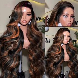 Parrucche Pre-Cut con Frontale in Pizzo, Capelli Umani Vergini Brasiliani, Ondulati Lunghi, Senza Colla, HD Trasparente, Grado 12A, Realizzate a Mano per Evidenziare i Riflessi - Product Image 5