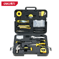 Deli Tool Box Home Use Set Multi-functional Hardware Screwdriver Wrench Repair Combination Electrician Bag Industrial Grade