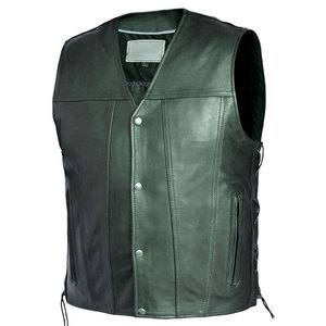 Professional High Quality Leather <b>Waistcoat</b> Biker Vest Winter Outer Wear Vintage Style Custom Designed Comfortable Leather Vest - Product Image 1