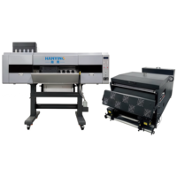 Nouvelle imprimante DTF de 80 cm avec 4 têtes d'impression I3200 et un agitateur de poudre pour une production de transfert de vêtements à haute vitesse utilisant de l'encre DTF