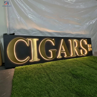 Nouvelle sortie : Enseigne LED haut de gamme en acier inoxydable satiné avec lettres rétroéclairées pour bars, salons de beauté et centres commerciaux