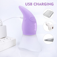 Leistungs starkes kabelloses 10-Gang-Brustmassagegerät USB-Netzteil für Erwachsene Vibratoren Nippels timulator Clip Sexspielzeug zum Nippel saugen