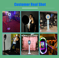 Exclusiva Cabina de Fotos Comercial para iPad de 11 Pulgadas con Luces LED Multicolor para Fiestas de Cumpleaños
