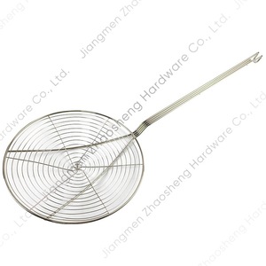 Colador de cocina de acero inoxidable de 10 pulgadas multifuncional para freír fideos y dumplings en olla caliente - Product Image 1