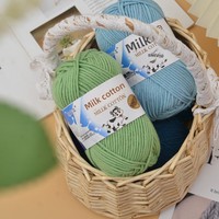 Coton Lait 5 Brins Épaisseur 2,5 mm Vente en Gros pour Crocheter Chaussons Sacs Poupées