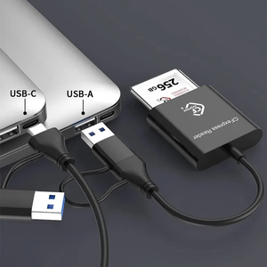 CFexpress 10Gbps 2 in 1タイプCカードリーダーUSB3.2 Gen2アダプターポータブルタイプA-C CF ExpressカードリーダーWindows XP <span class=keywords><strong>MAC</strong></span> OS用 - Product Image 4