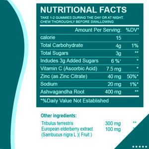 OEM ODM Gommose di Ashwagandha per Aumento Naturale della Circonferenza Maschile Integratore Naturale per Uomini Miglioramento dell'Umore ed Energia 60 Pezzi - Product Image 2