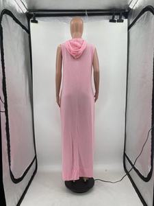 Prodotti Dropshipping in tinta unita <span class=keywords><strong>abbigliamento</strong></span> da donna abiti da donna eleganti stile mantello senza maniche ampio con cappuccio abito da donna - Product Image 6