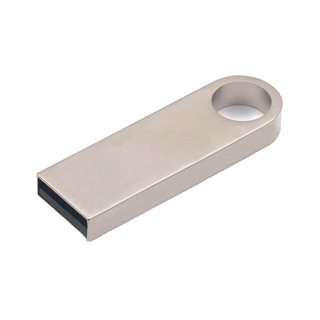 Factory Direct High Quality Waterproof 128Gb 64Gb 32Gb 16Gb 8Gb 4Gb 2Gb 1Gb Metal Silver USB 2.0 Flash Drive Pen Drive