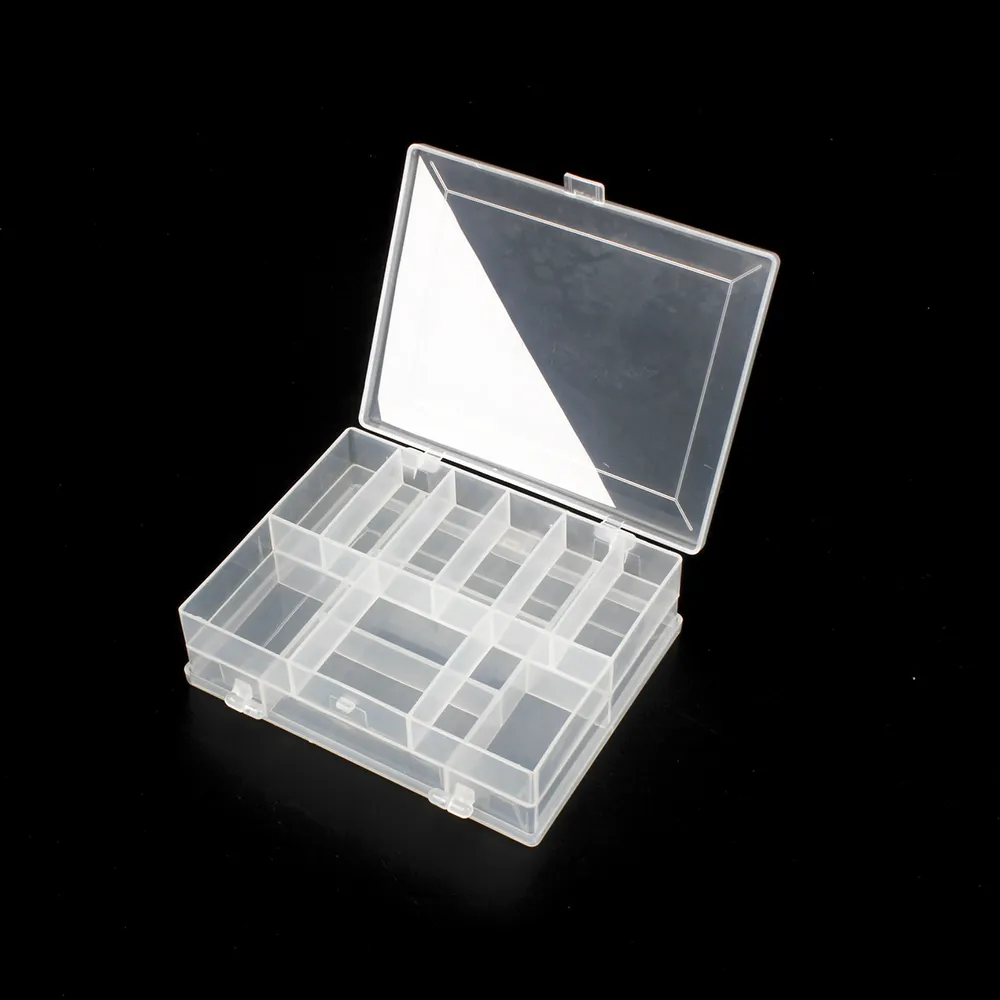 29520 Doppelseitige Lagerung Organizer Container mit Teiler Schmuck Box Fall für Handwerk Perlen Make-Up Ringe Ohrringe Nec