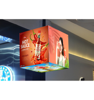 Écran d'affichage numérique LED cube magique multi-face haute définition pour l'extérieur, signalisation publicitaire pour ascenseur TOPvision IP65