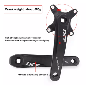 Juego de <span class=keywords><strong>Bielas</strong></span> IXF para MTB Monoplato y Triple Plato con BCD 104 y Eje Cuadrado de 170mm, Piñón de 32/34/36/38T para Bicicleta BMX - Product Image 2
