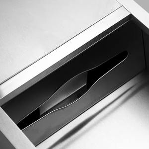 Porte-papier toilette mural moderne 2-en-1 en acier inoxydable YOTO, écologique, pour salle de bain, hôtels, salle de douche - Product Image 4