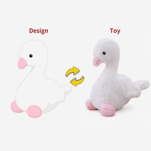 Adorable Peluche Colombe Blanche Moelleuse, Jouet en Peluche Doux en Forme de Petit Oiseau, Décoration de Mariage et de Maison, Cadeau pour Enfants - Product Image 1